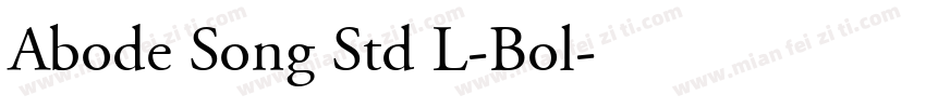 Abode Song Std L-Bol字体转换